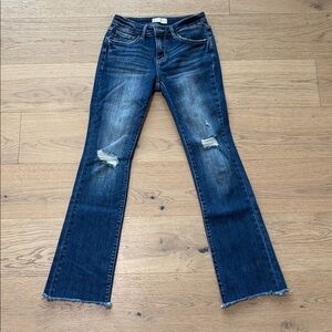 Kancan Women's Distressed Blue Jeans 5/26 regular length